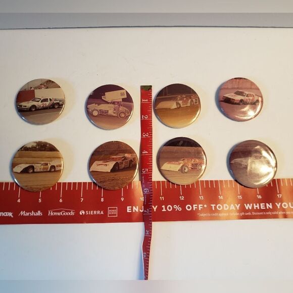 Racing Pinback Buttons (8) - Picture 12 of 12